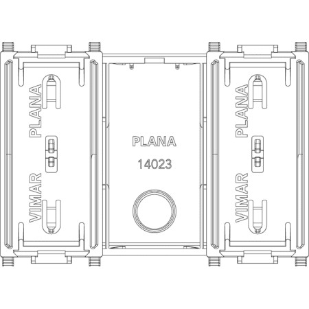 Tecla VIMAR 3M iluminable en anillo blanco