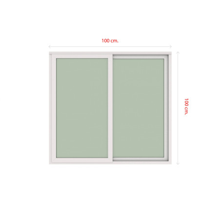 VENTANA CORREDERA ADVANCE TERMOPANEL 121X100CM