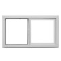 VENTANA CORREDERA ADVANCE VIDRIO SIMPLE 91X50CM