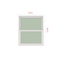 VENTANA GUILLOTINA ADVANCE VIDRIO SIMPLE 50X60CM