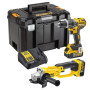 Pack Taladro + Esmeril Inalámbrico + 2 Baterías Dewalt DCK209 - Potencia y Versatilidad