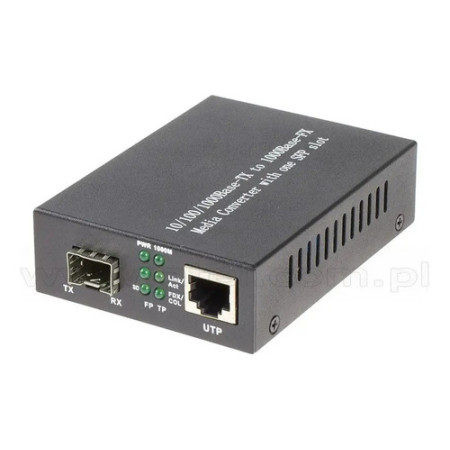 Media Converter Fibra Óptica SFP a Red LAN RJ-45 Gigabit