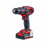 Taladro percutor inalámbrico Einhell 18V con cargador rápido, E-BOX y accesorios - 4513992