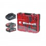 Taladro percutor inalámbrico Einhell 18V con cargador rápido, E-BOX y accesorios - 4513992