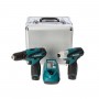 Kit de taladros makita 12 Volts LCT204