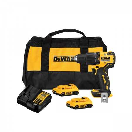 Taladro Percutor Inalámbrico 20V DeWalt DCD709D2-B2 | 2 baterías de 2.0Ah