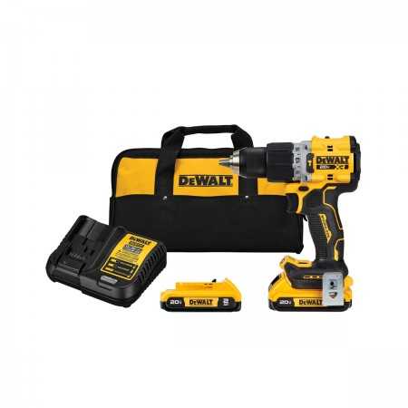 Taladro Percutor de 13mm 20V MAX XR Dewalt  DCD805D2-B2 2 Baterías +  Cargador + Maleta