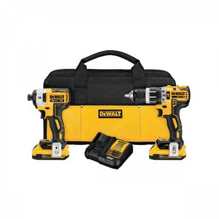 kit taladro y atornillador impacto inalambrico dewalt 20v DCK287