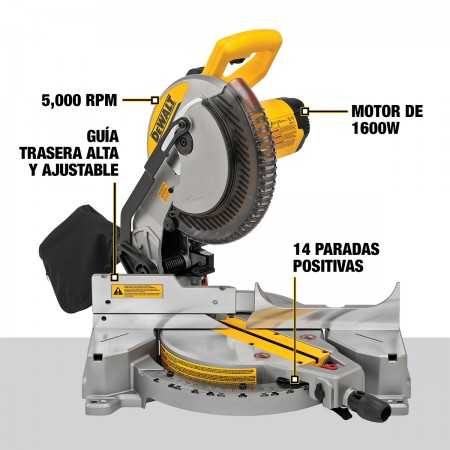 Sierra Ingleteadora 10" 1,600W DeWalt DWS713-B2