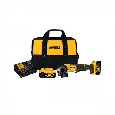 Esmeril Angular Inalambrico Dewalt DCG413P2 B2 4 1 2 XR 20V Max Eficiencia y Versatilidad en Tus Manos