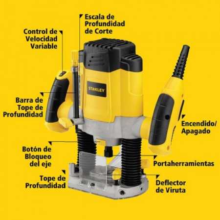 Fresadora Stanley 1200 Watts SRR1200-B2C