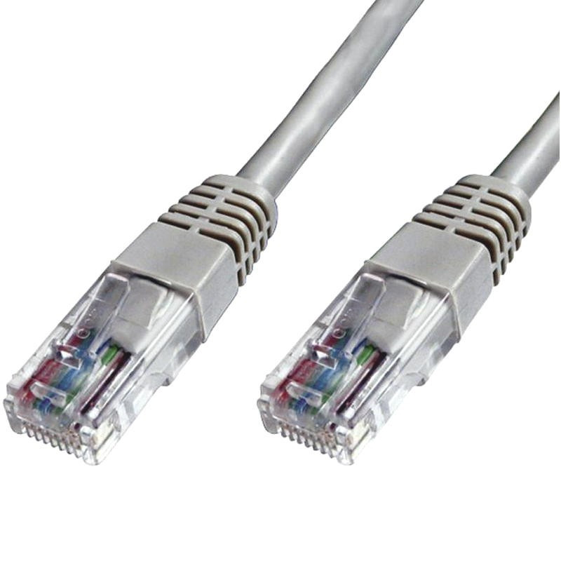Cable de red 5 metros, Cat5e, RJ45, Sin enganches, Color blanco
