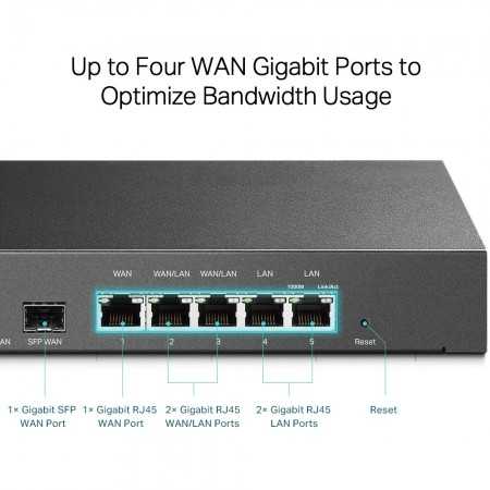 Router Multi-WAN Balanceado TL-ER7206 TP-LINK - Rendimiento y Confiabilidad para tu Red Empresarial