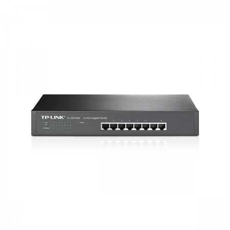 Switch 8 Puertos Gigabit Rackeable TP-Link TL-SG1008 | Alta Velocidad y Confiabilidad