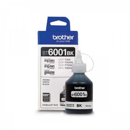 Botella de Tinta Negra Brother BT6001BK Recarga de tinta para impresora color negro