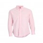 Camisa Oxford Manga Larga Rosa Talla M