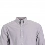 Camisa Oxford Manga Larga Gris Talla S