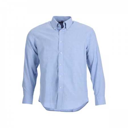 Camisa Oxford Manga Larga Celeste Talla S