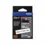 Cinta Flexible Brother Negro sobre Blanco Bother 18 mm