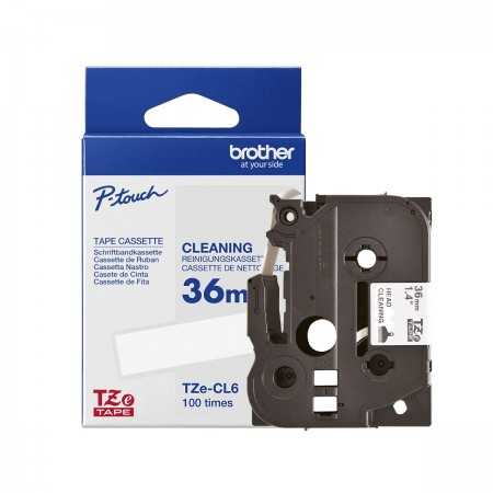 Cinta de limpieza para 100 usos (36mm) Brother TZECL6