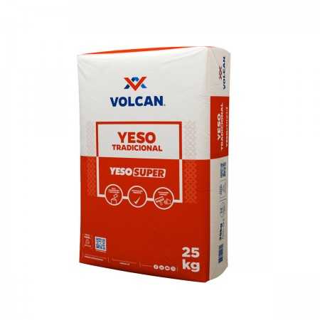 Yeso super saco 25 kg Volcan