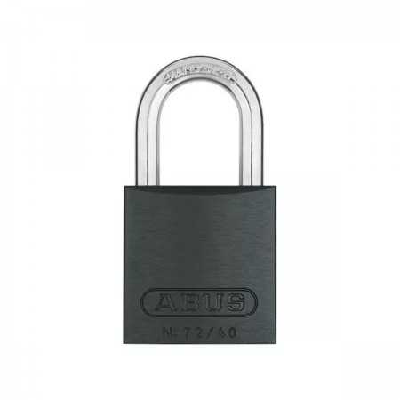 Candado de Aluminio Abus 72/40 HB26 KD RTN Negro – Seguridad Compacta y Resistente