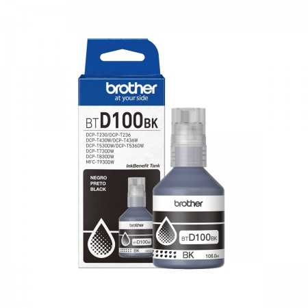 Tinta color negro Brother BTD100BK