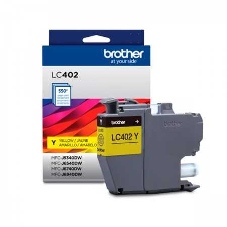 Cartucho de Tinta Brother LC402XLYS, Color Amarillo